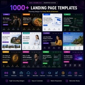 1000 landing page templates