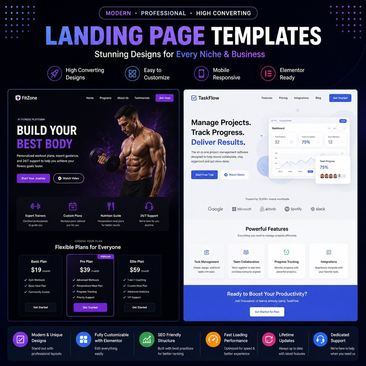 2 landing page design templates 2 landing page design templates
