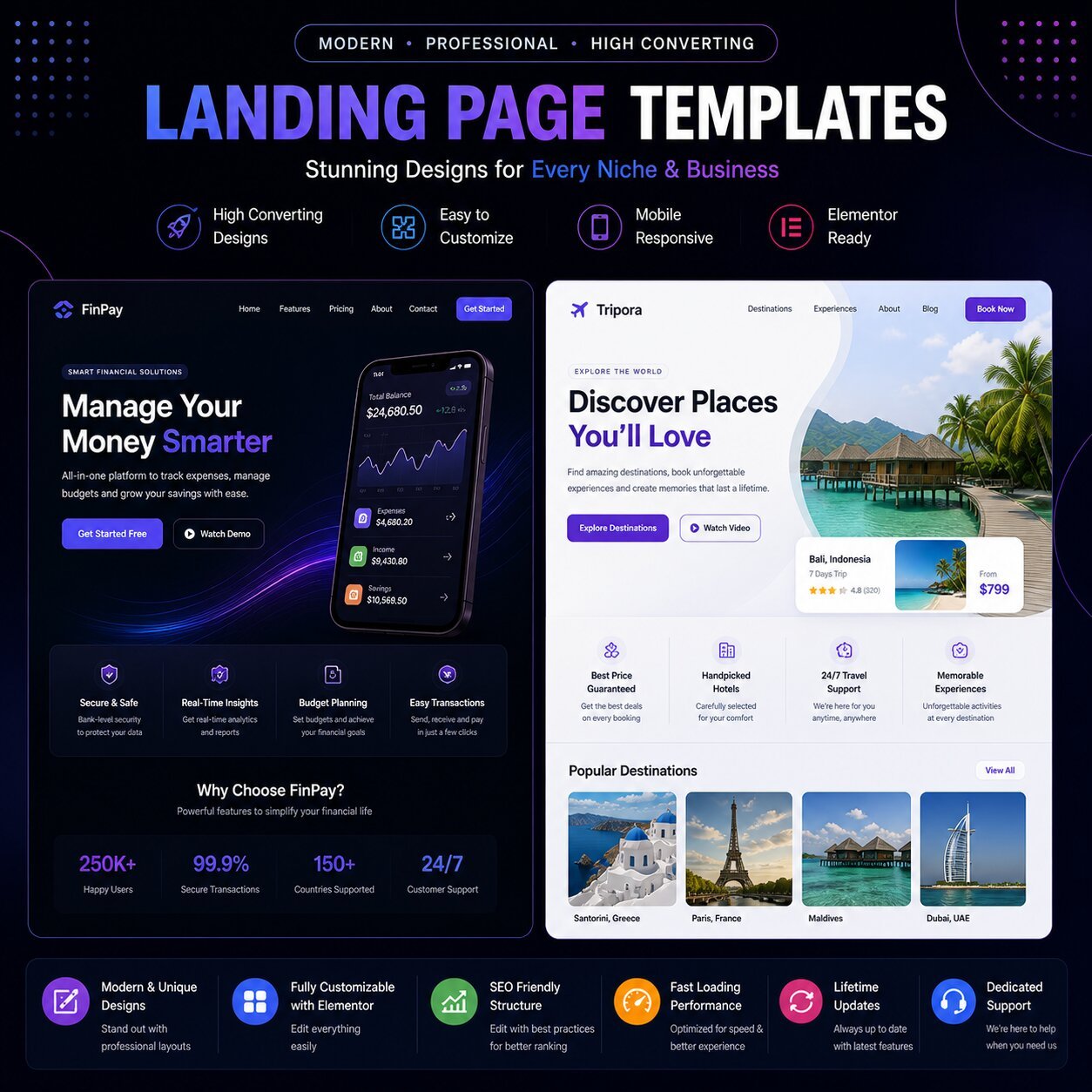2 more landing page design templates new 2 more landing page design templates new
