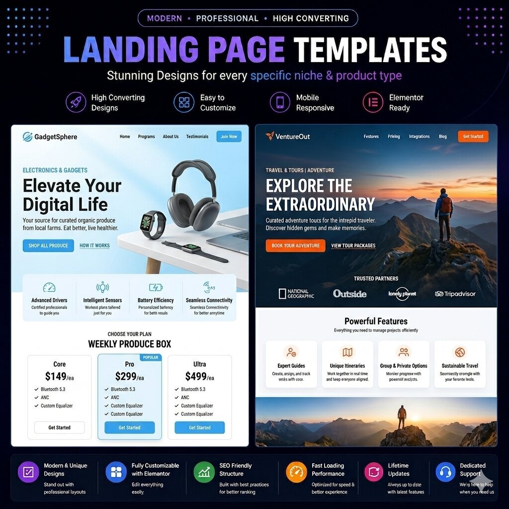 2 more landing page design templates updated 2 more landing page design templates updated