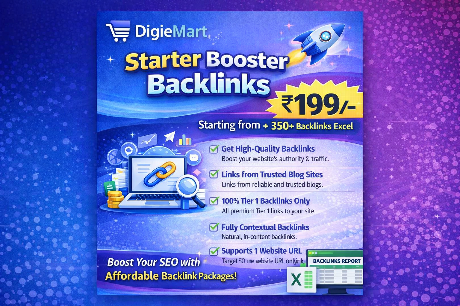 Starter Boost Backlinks Package Starter Boost Backlinks Package