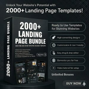 2000 landing page templates